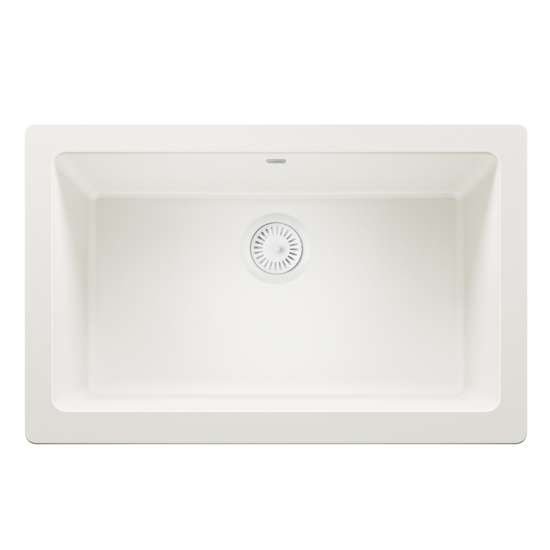 Color-Coordinated Metal Basket Strainer - White, 240319