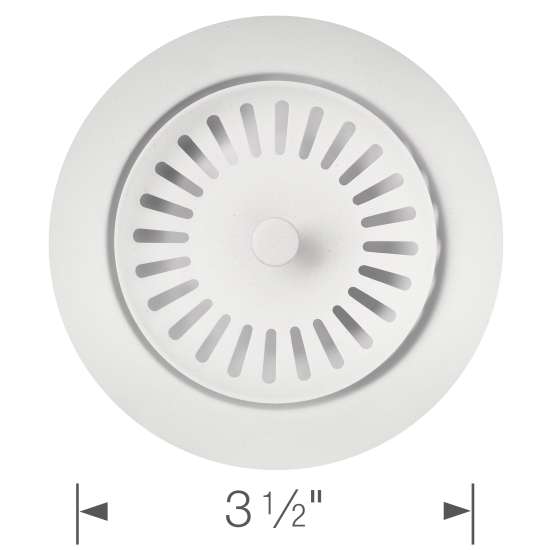 Color-Coordinated Metal Basket Strainer - White, 240319