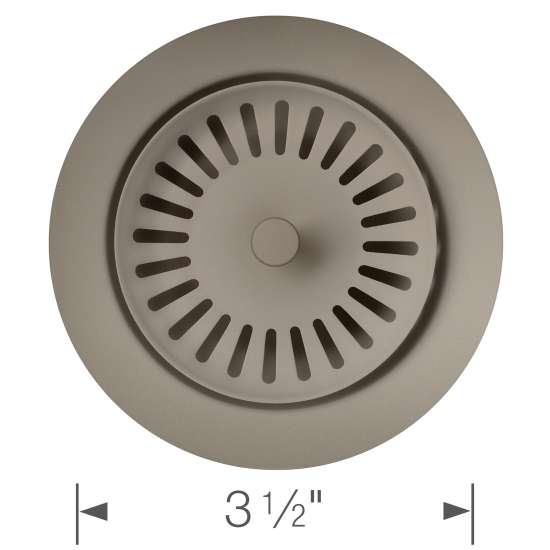 Color-Coordinated Metal Basket Strainer - Truffle, 240322