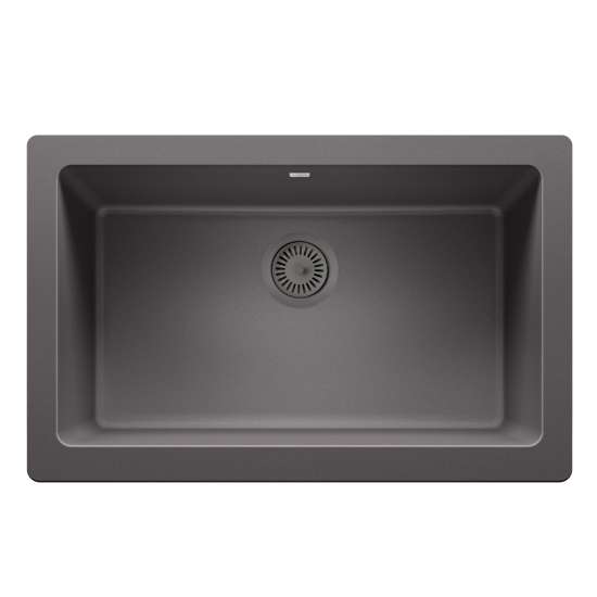 Color-Coordinated Metal Basket Strainer - Cinder, 240324