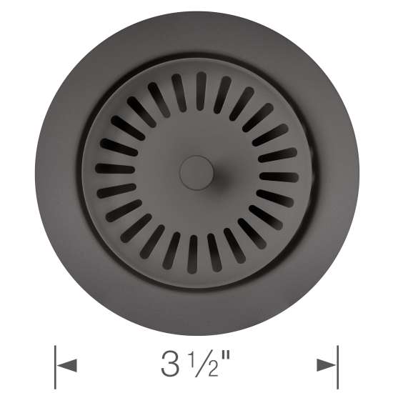 Color-Coordinated Metal Basket Strainer - Cinder, 240324