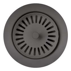 Color-Coordinated Metal Basket Strainer - Cinder, 240324