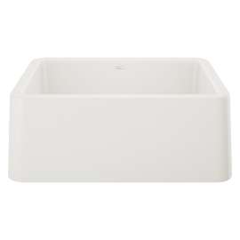 Ikon SILGRANIT 27" Single Bowl Apron-Front Farmhouse Sink - White, 402313