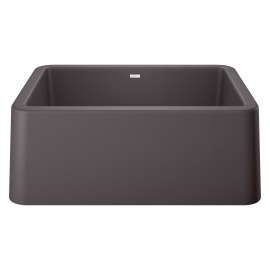 Ikon SILGRANIT 27" Single Bowl Apron-Front Farmhouse Sink - Cinder, 402315