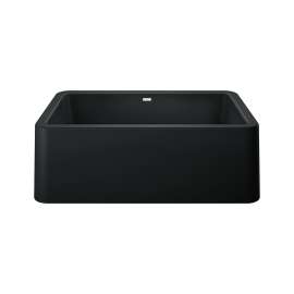 Ikon SILGRANIT 30" Single Bowl Apron-Front Farmhouse Sink - Coal Black, 402576