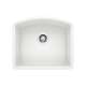 Diamond SILGRANIT 24" Single Bowl Undermount Kitchen Sink - White, 440175