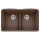 Diamond SILGRANIT 32" 50/50 Double Bowl Undermount Kitchen Sink - Café, 440182