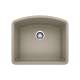 Diamond SILGRANIT 24" Single Bowl Undermount Kitchen Sink - Truffle, 441281