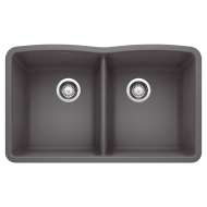 KA-441470 Diamond Equal Double Bowl Sink Kit in Cinder
