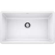 Precis/Artona KF-442533 Single Sink Kit with Pull-Down Faucet and Strainer in White