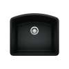 Diamond SILGRANIT 24" Single Bowl Undermount Kitchen Sink - Coal Black, 442906