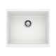 Precis SILGRANIT 21" Single Bowl Undermount Kitchen Sink - White, 513426