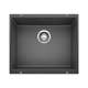 Precis SILGRANIT 21" Single Bowl Undermount Kitchen Sink - Anthracite, 513428