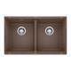 Precis SILGRANIT 29" 50/50 Double Bowl Undermount Kitchen Sink - Café, 516323