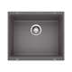 Precis SILGRANIT 21" Single Bowl Undermount Kitchen Sink - Cinder, 519049