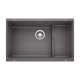 Precis Cascade SILGRANIT 29" Single Bowl Undermount Kitchen Sink with Colander - Cinder, 519451