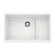 Precis Cascade SILGRANIT 29" Single Bowl Undermount Kitchen Sink with Colander - White, 519453