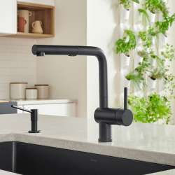 526367-M Linus Single-Lever Pull-Out Kitchen Faucet with 1.5 GPM in Anthracite