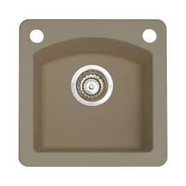 Bar Sink 2-Hole, Silgranit II in Truffle