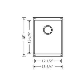 Precis 18.11-In X 13.78-In Single-Basin Granite Undermount Kitchen Sink