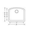 Diamond 20.813-In X 24-In Single-Basin Granite Undermount Kitchen Sink