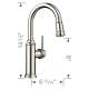 Pull Down Bar Faucet 1.5 gpm in Polished Nickel