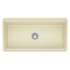 19-in x 36-in Fireclay 10-in Deep Kitchen Sink, in Biscuit
