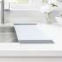 17.25-in L x 10.625-in W Glass Cutting Board in White