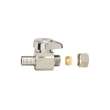 1/2in Crimp x 3/8in Comp Outlet 1/4-Turn Straight Stop