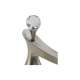 Crystal Finial Accent for Bathroom Faucets in Brushed Nickel