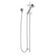 Hand Shower Package Includes Slide Bar, Hose, and Wall Supply in Polished Chrome