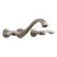 Charlotte 65885LF-BNLHP Less Handles Wall Mount Lavatory Faucet in Brushed Nickel