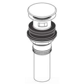 Pop-Up Drain Assembly With Overflow Hole