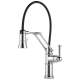 Single Handle Articulating Kitchen Faucet in Chrome Finish