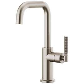 Litze Bar Faucet With Square Spout And Knurled Handle