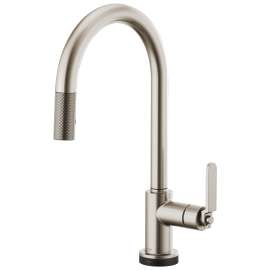 Litze SmartTouch Pull-Down Faucet With Arc Spout And Industrial Handle