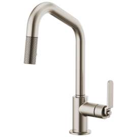 Litze Pull-Down Faucet With Angled Spout And Industrial Handle