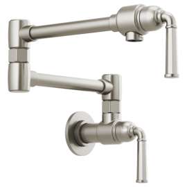 62874LF-SS-M Rook 4 GPM Wall Mount Pot Filler in Stainless Finish