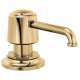 Rook RP100487PG Soap and Lotion Dispenser in Polished Gold