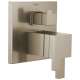 Tempassure Thermostatic Valve with Integrated 3-Function Diverter Trim in Brushed Nickel