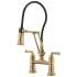 1.8 GPM Articulating Bridge Faucet in Luxe Gold Finish