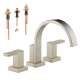 Roman Tub Trim Kit with Handles in Brushed Nickel
