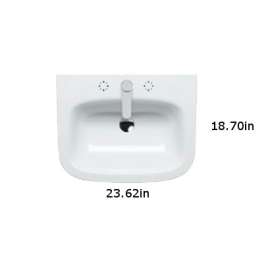 One 60 Washbasin in White