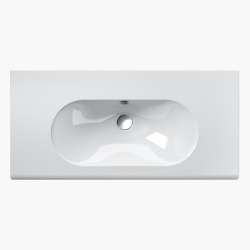 100 Series 39.37-in W x 18.9-in L Sink White