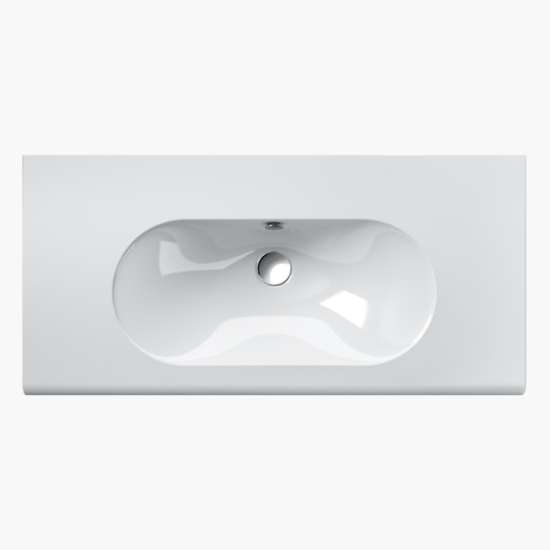 100 Series 39.37-in W x 18.9-in L Sink White