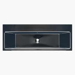 120 Series 47.24-in W x 18.11-in L Sink Black