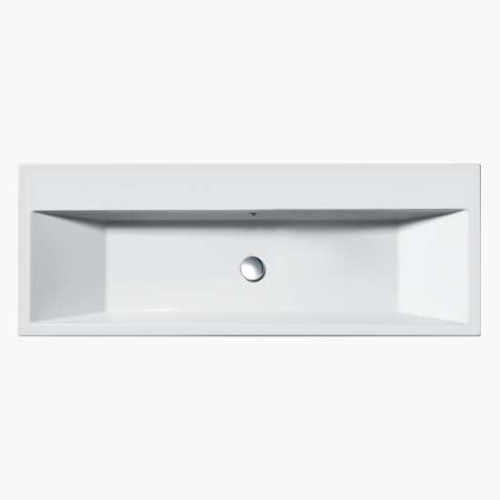 120 Series 47.24-in W x 18.11-in L Sink White