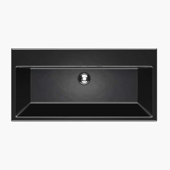 100 Series 39.37-in W x 19.69-in L Sink Black