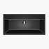 100 Series 39.37-in W x 19.69-in L Sink Black