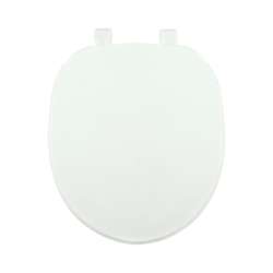 200-001 Plastic Round Toilet Seat in White